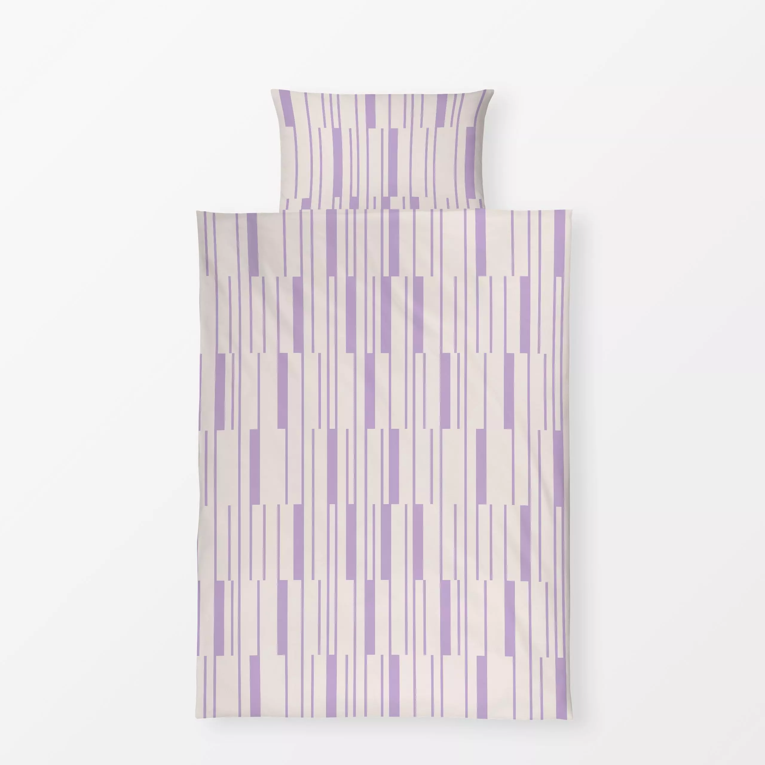 Bettwäsche Lines & Stripes | lavendel - Symbole & Muster - von „moDeern Design Studio"; minimal, Linien, Streifen, skandinav...