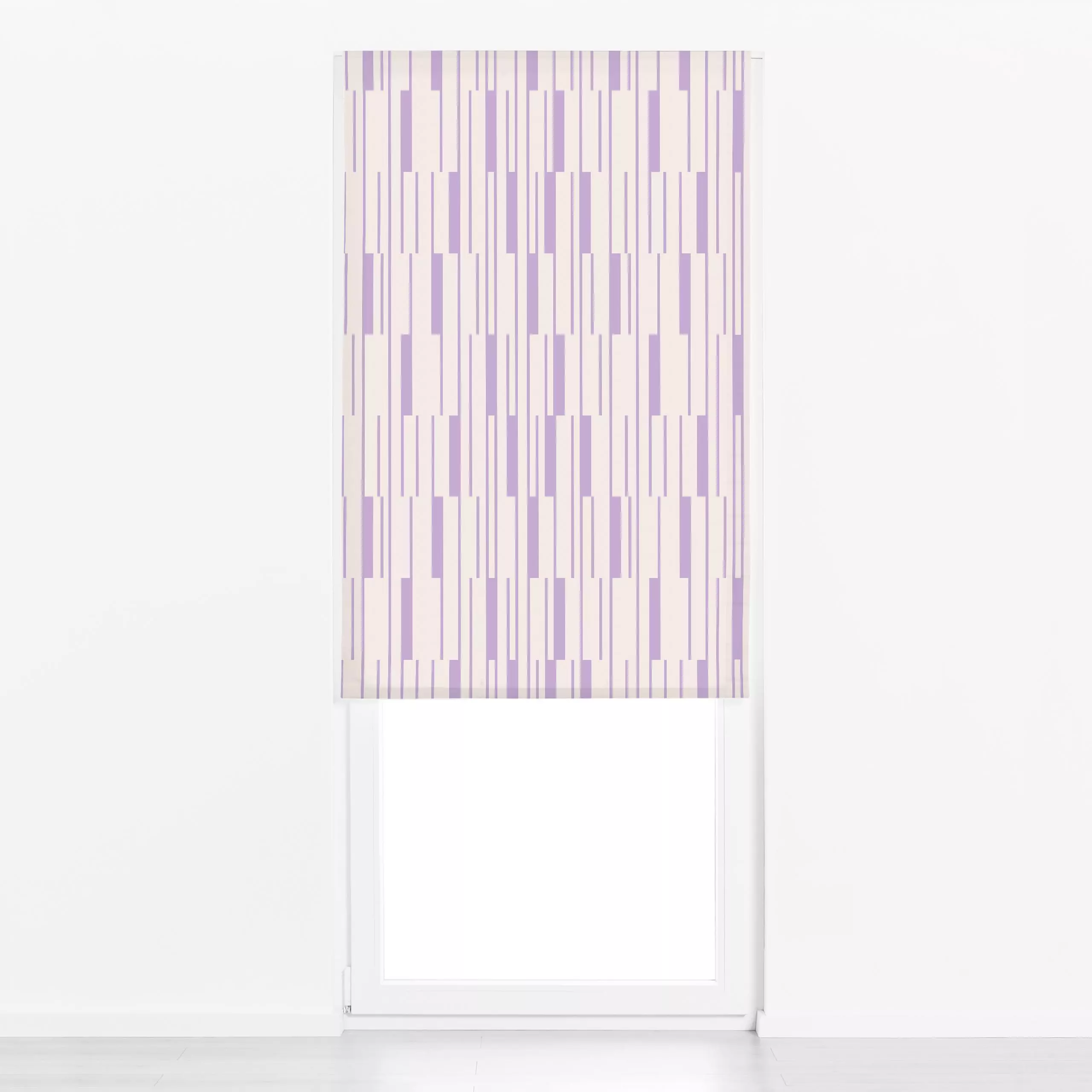 Raffrollo Lines & Stripes | lavendel - Symbole & Muster - von „moDeern Design Studio"; minimal, Linien, Streifen, skandinavi...