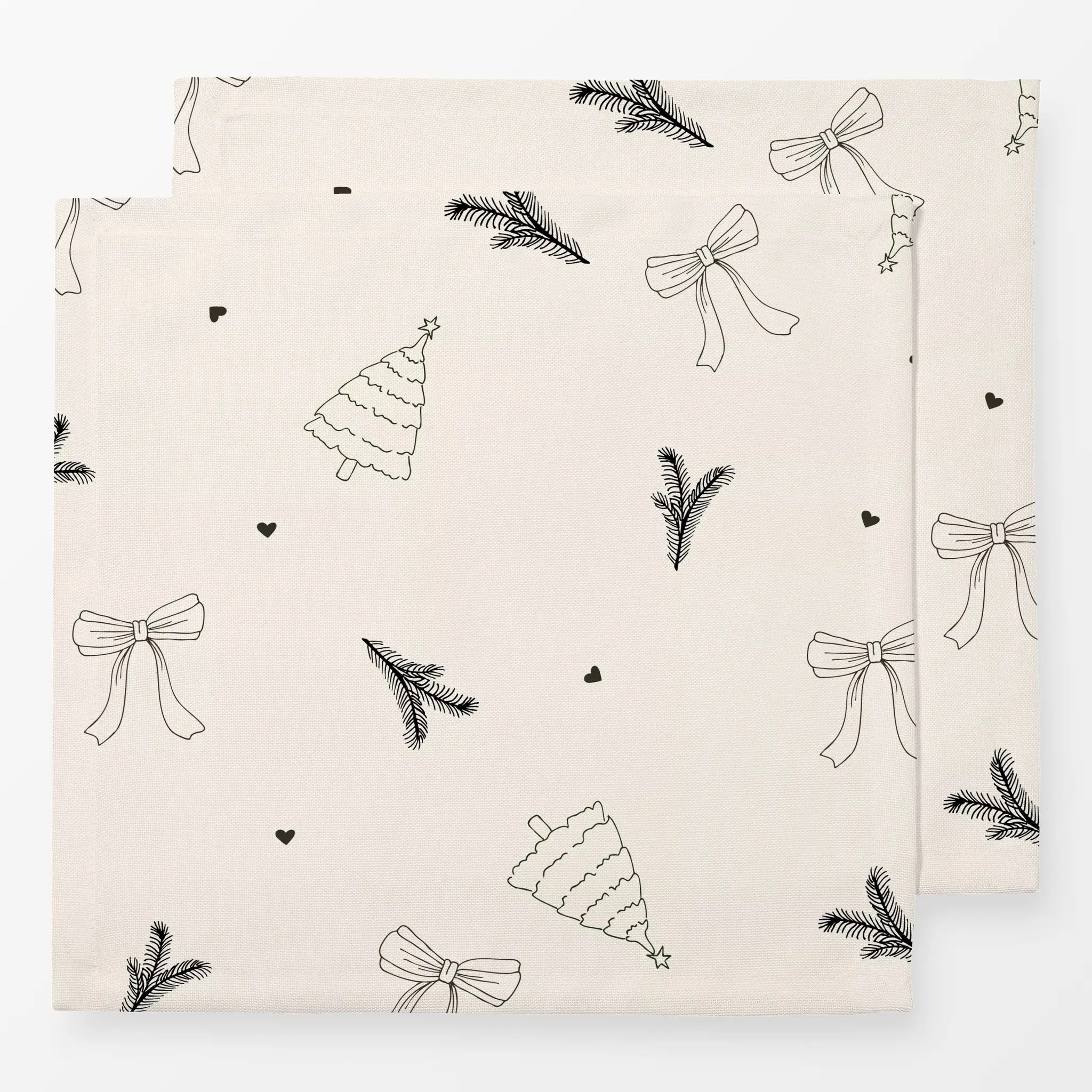 Servietten Servietten Weihnachtsillustration