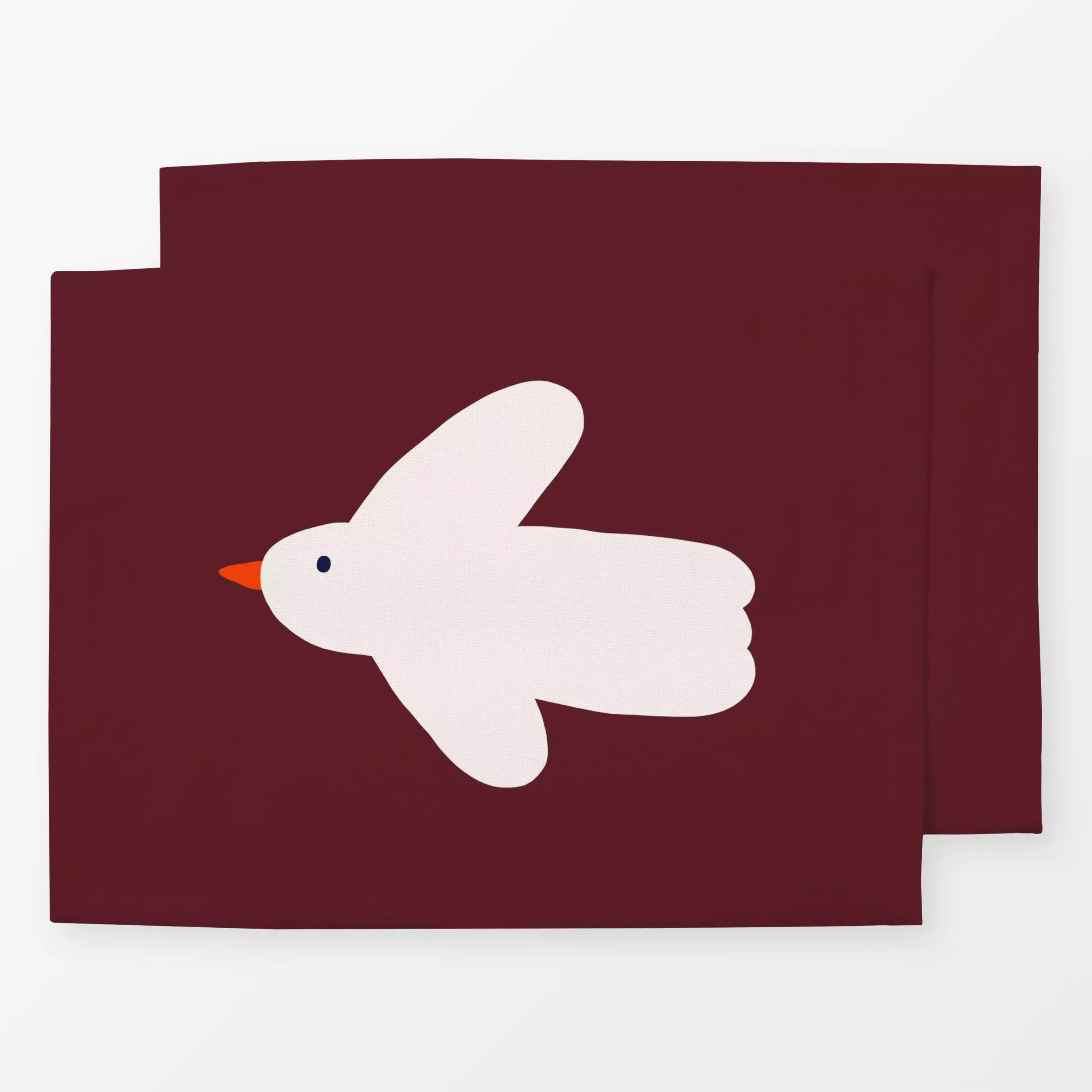Tischset Vogel - Kinderzimmer & Motive für Kinder, Tiere, Anlässe - von „Maren Gross "; minimal, Wolken & Himmel, Vogel, Kin...