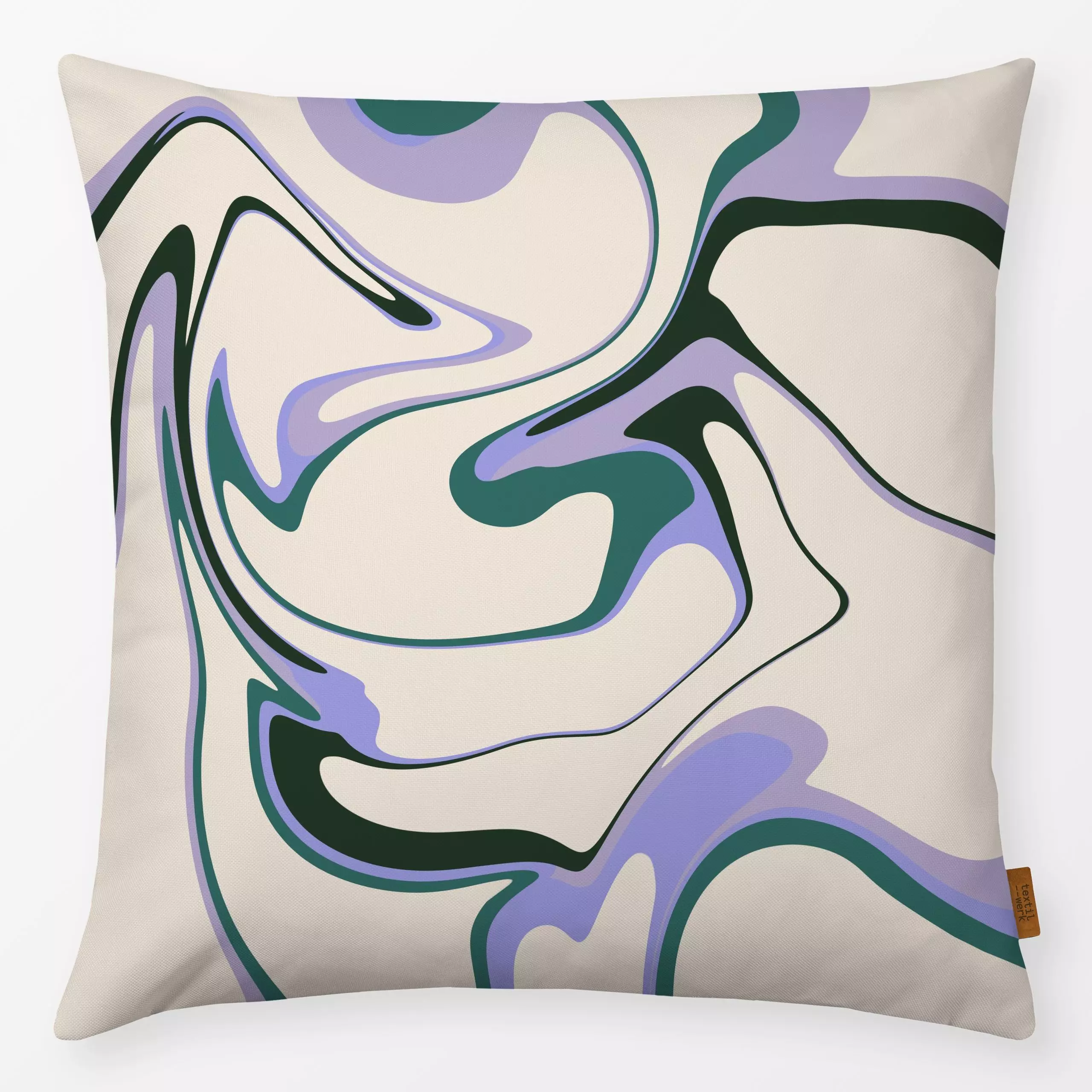 Kissen Marmor Hell - Symbole & Muster - von „Sophie Augustin Illustration"; Muster, Marmor, modern, marble, Marmoriert