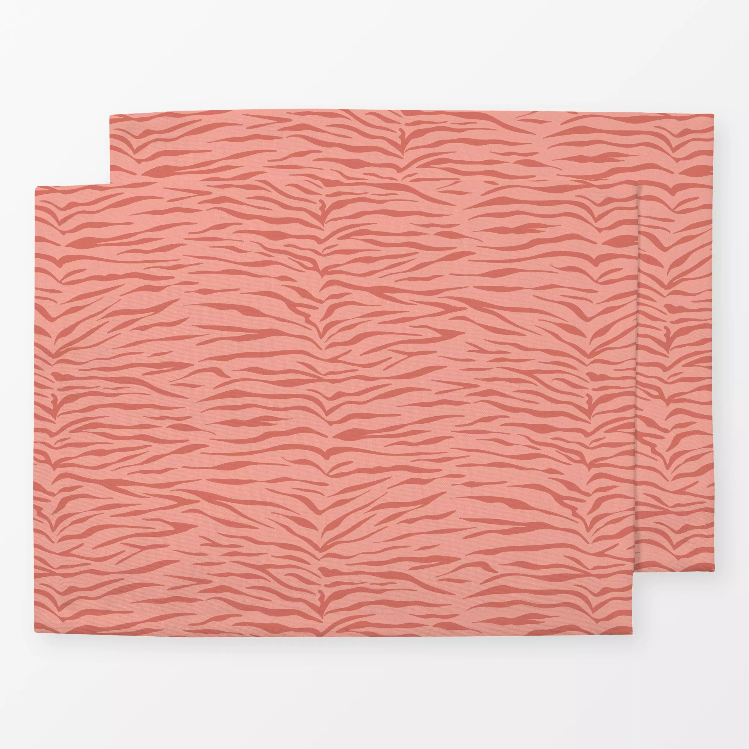 Tischset Tiger Pattern rosa - Sommer, Tiere, Symbole & Muster - von „Andrea Liesert"; boho, Tiger, Zebra, Jungle, pattern, s...