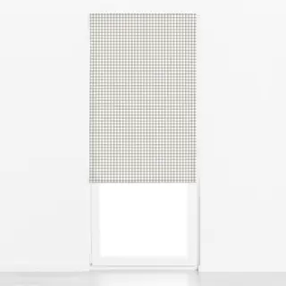 Raffrollo Kleines Karo Frühjahr Grau