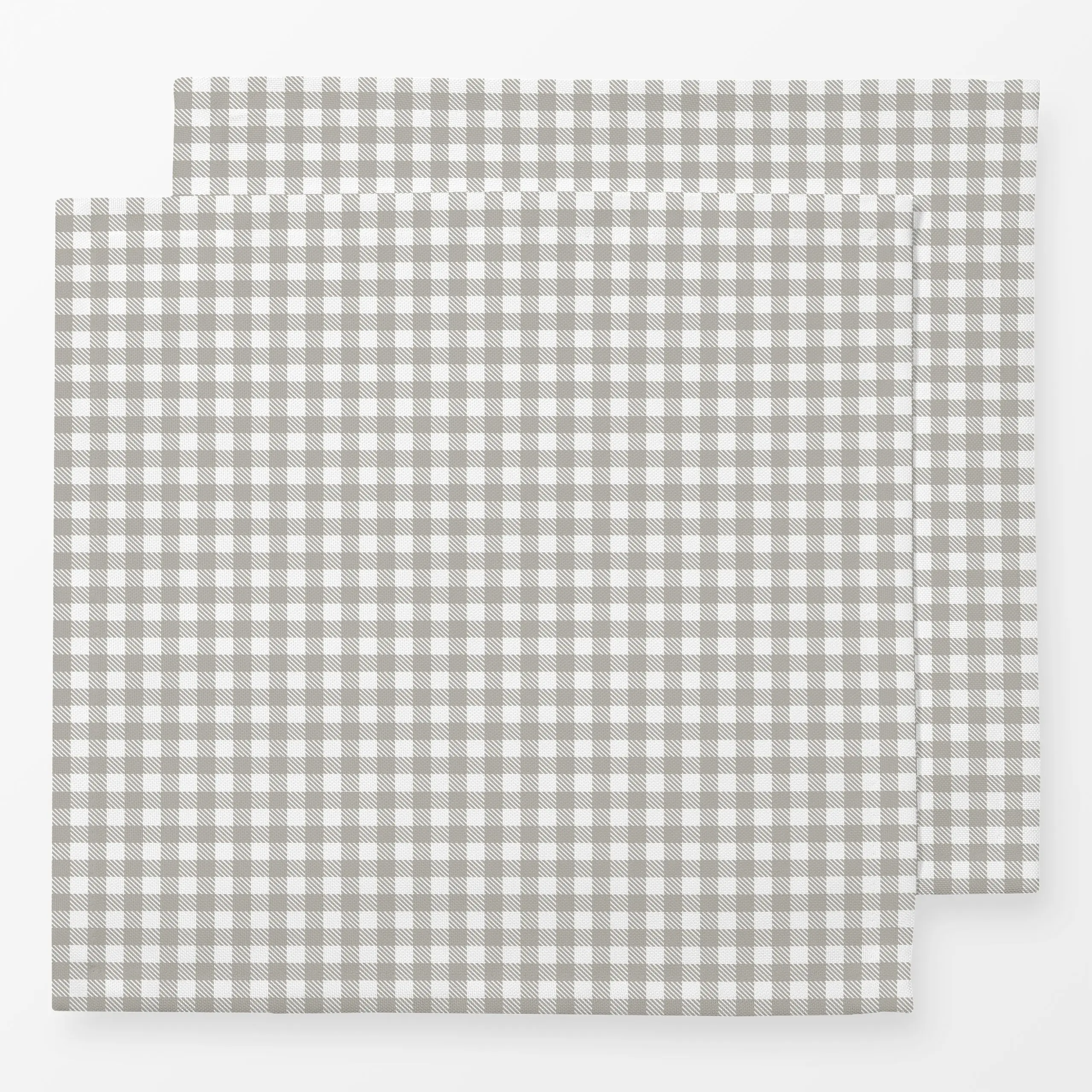 Servietten Kleines Karo Frühjahr Grau - Frühling, Symbole & Muster, Ostern - von „Uta Naumann"; Ostern, landhaus, kariert, k...