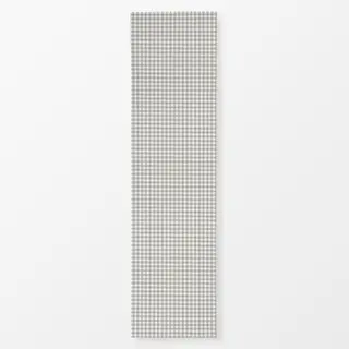 Tischläufer Kleines Karo Frühjahr Grau