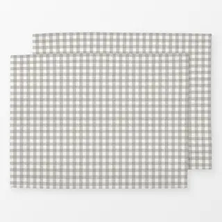 Tischset Kleines Karo Frühjahr Grau