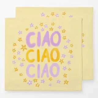 Servietten Ciao Ciao Ciao