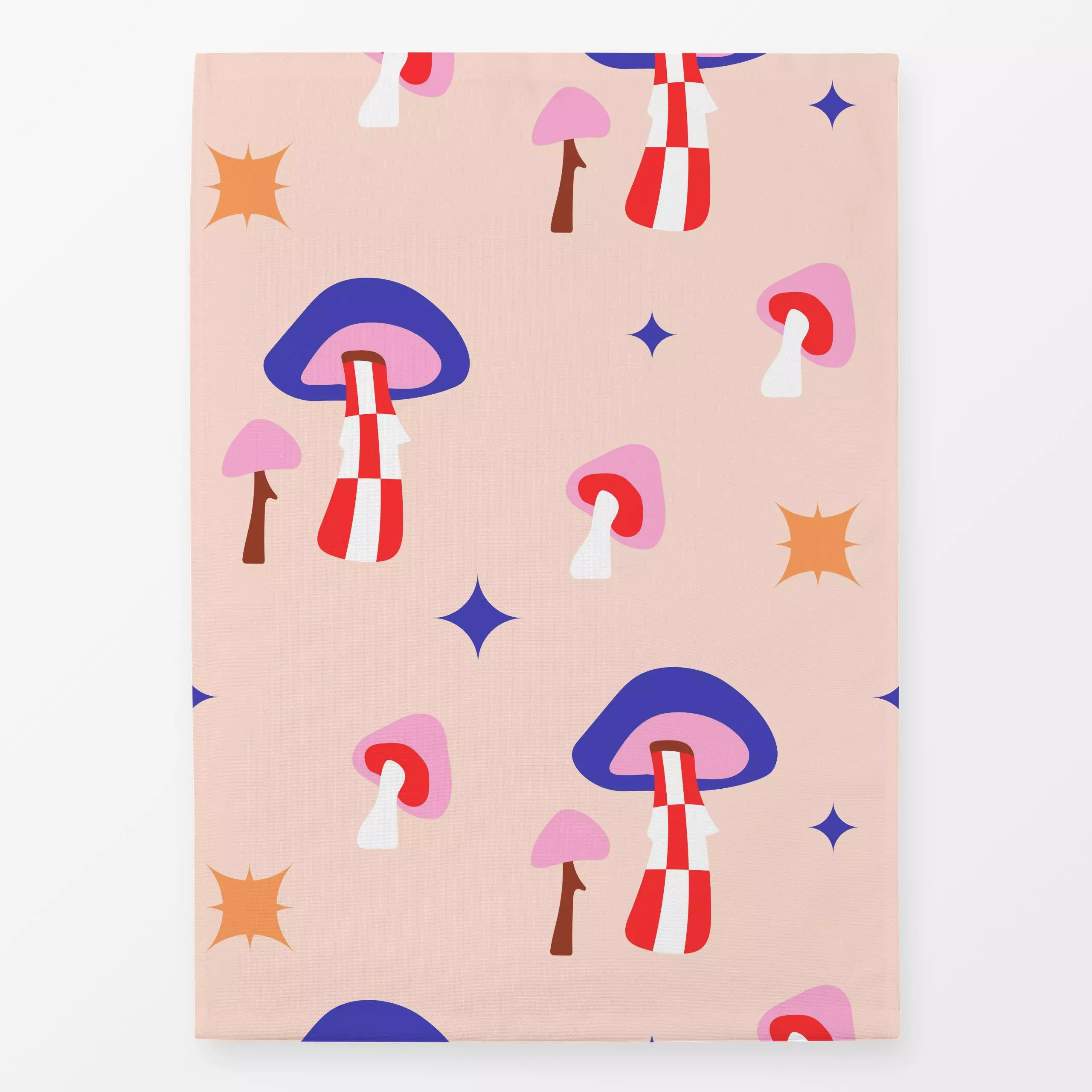 Geschirrtücher Mushrooms with Magic Pattern - Symbole & Muster, Gemüse - von „Jana Moßmann"; Sterne, Sternenhimmel, kariert,...