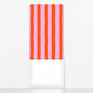 Raffrollo Streifen rosa rot