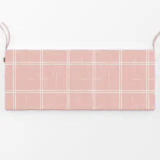 Bankauflage Cottagecore Check Blush