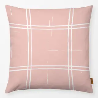 Kissen Cottagecore Check Blush