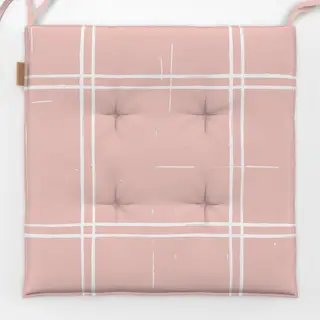 Sitzkissen Cottagecore Check Blush