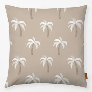 Kissen Palmen beige