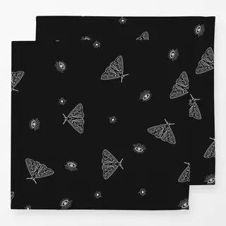 Servietten Moth Minimal (dark)