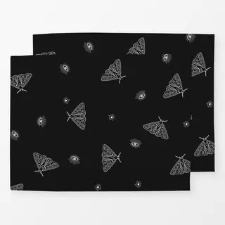 Tischset Moth Minimal (dark)