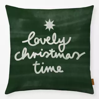 Kissen Holly Jolly Time green