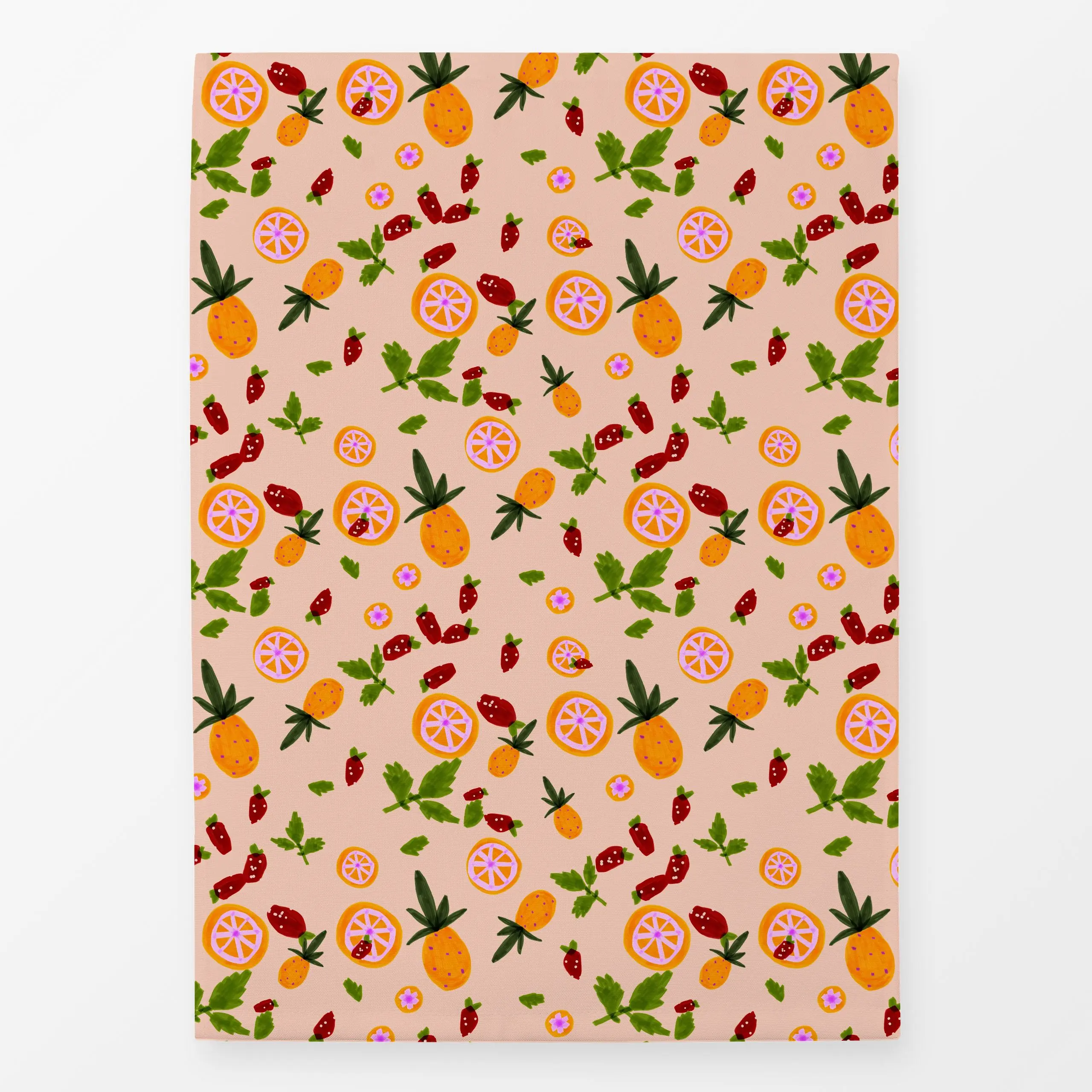 Geschirrtücher Cocktail Früchte Orange - Sommer, Küche, Essen & Trinken, Früchte - von „Sophie Augustin Illustration"; Obsts...