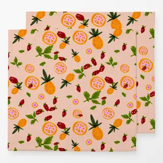 Servietten Cocktail Früchte Orange