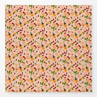 Tischdecke Cocktail Früchte Orange