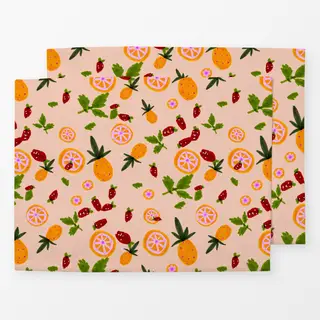 Tischset Cocktail Früchte Orange