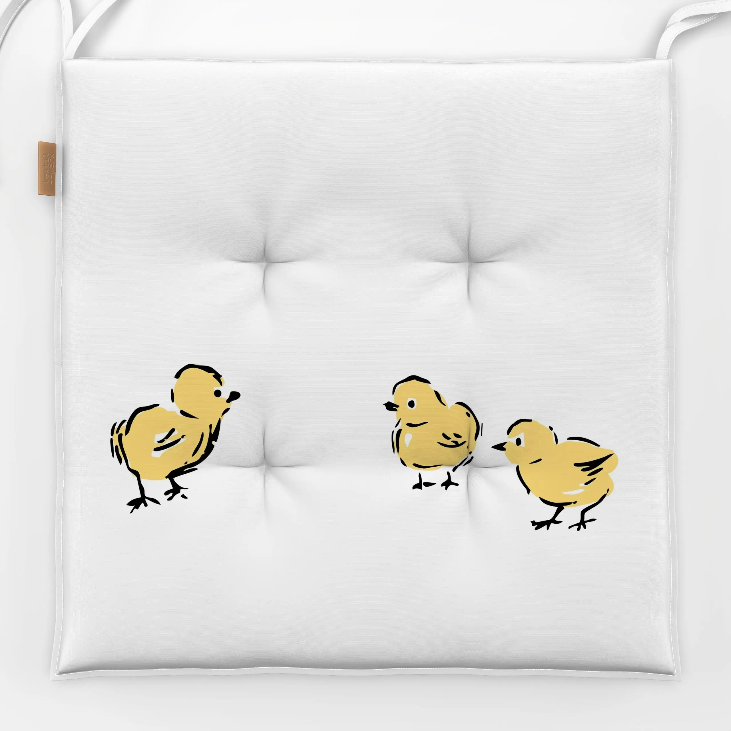 Sitzkissen Küken - Frühling, Tiere, Ostern - von „moDeern Design Studio"; Haus - & Bauernhoftiere, Hühner, Ostern, huhn, cot...
