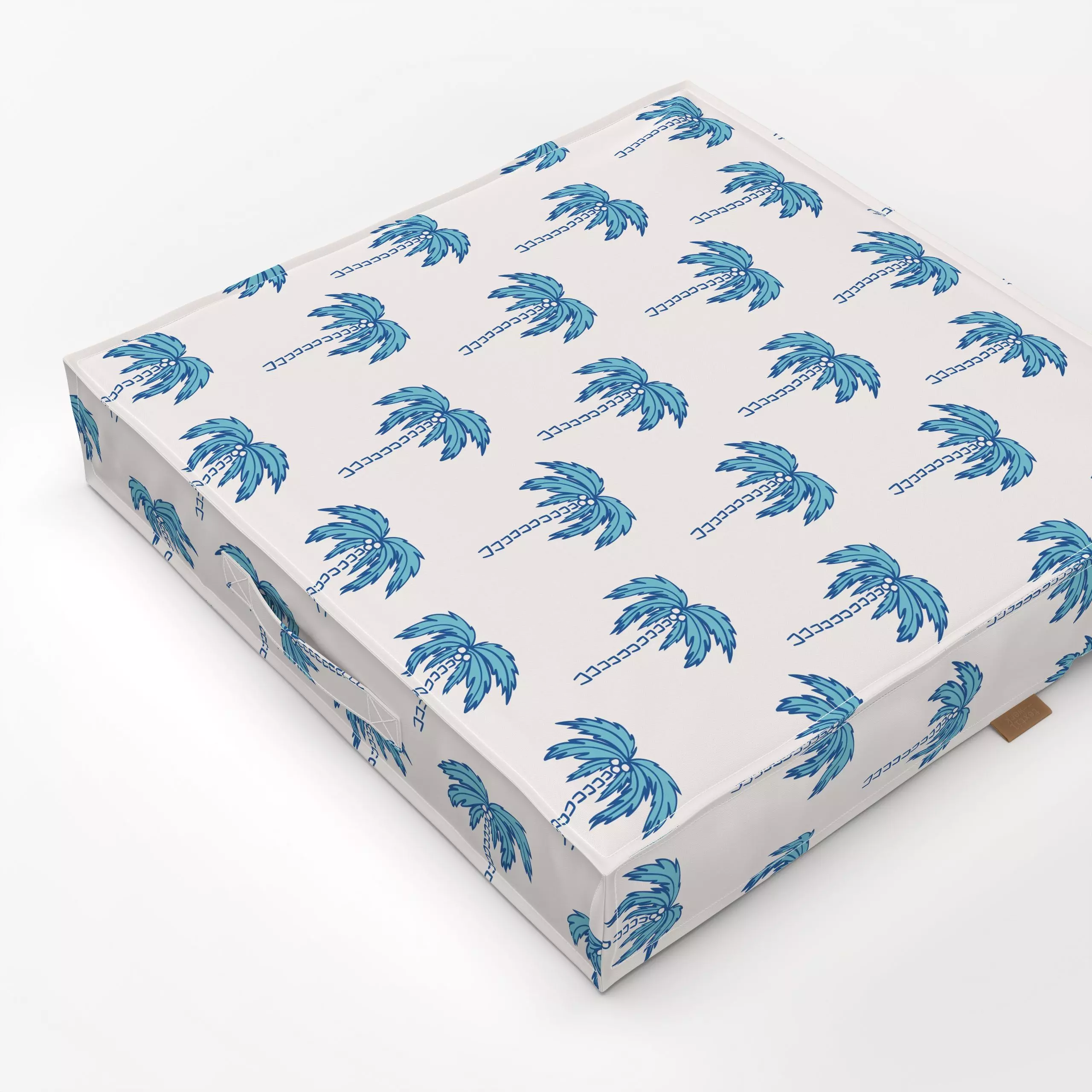 Bodenkissen Palmen Beige - Sommer, Symbole & Muster, Pflanzen & Botanik - von „Kathrin Woo"; Palmen, tropical, Botanical, pa...