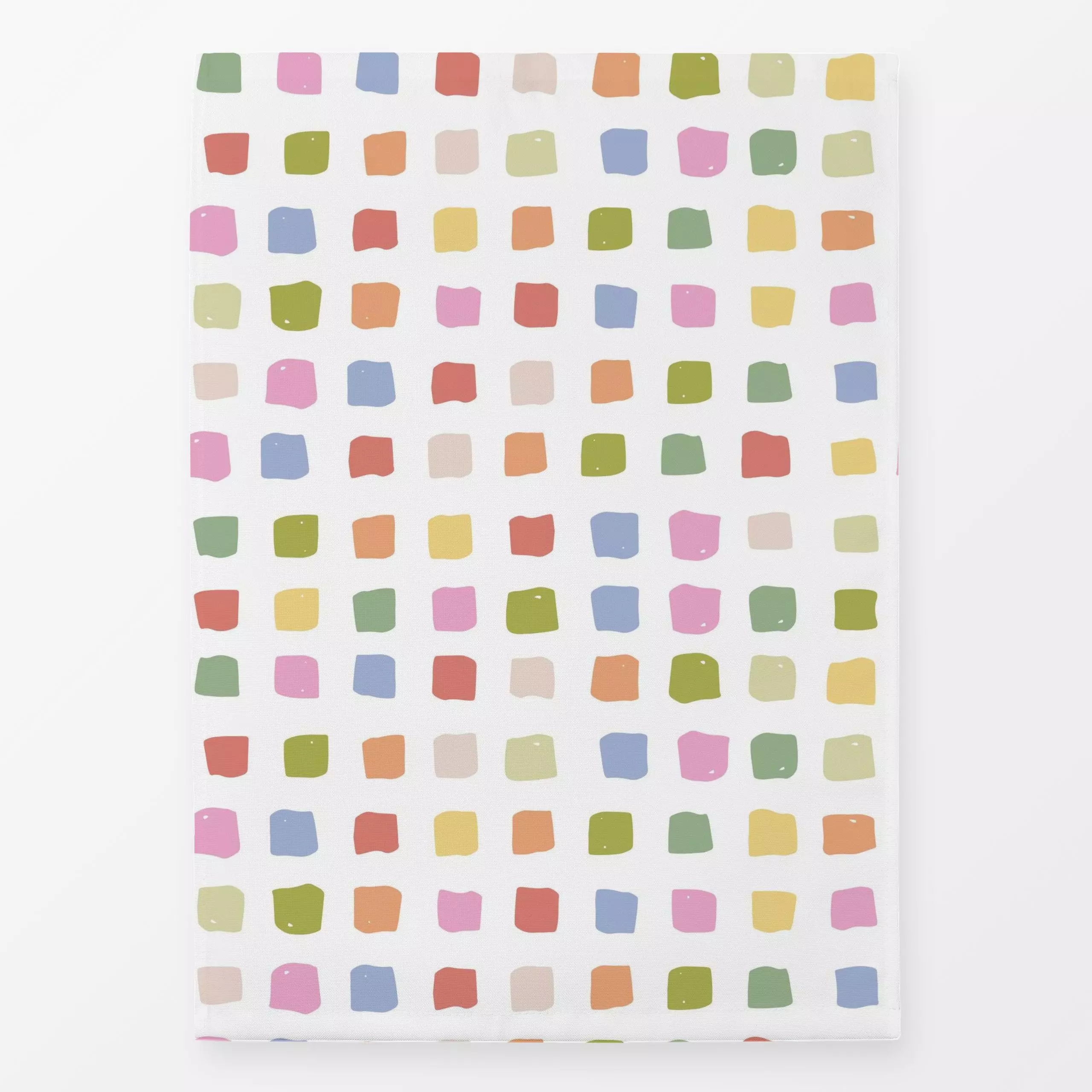 Geschirrtücher Coloured Squares - Herbst, Symbole & Muster - von „Vivian Hasenclever"; minimal, Kinder, modern, Karo, bunt, ...