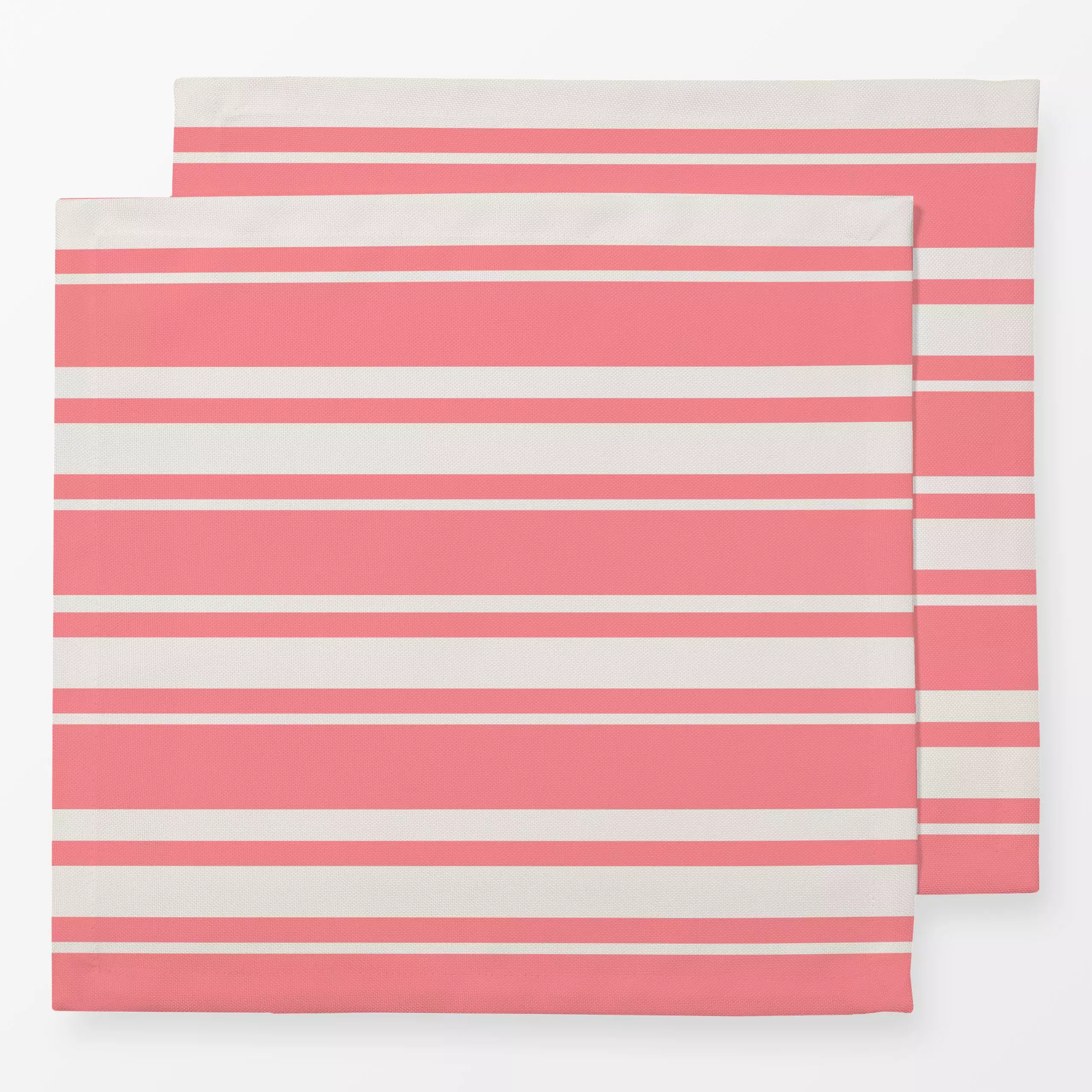 Servietten Himbeer-Streifen - Sommer, Symbole & Muster - von „Sara Maria"; Streifen, Sommer, pink, Nordic, rot, Nordisch, Hi...