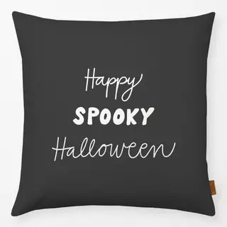 Kissen Happy Spooky Halloween dunkel