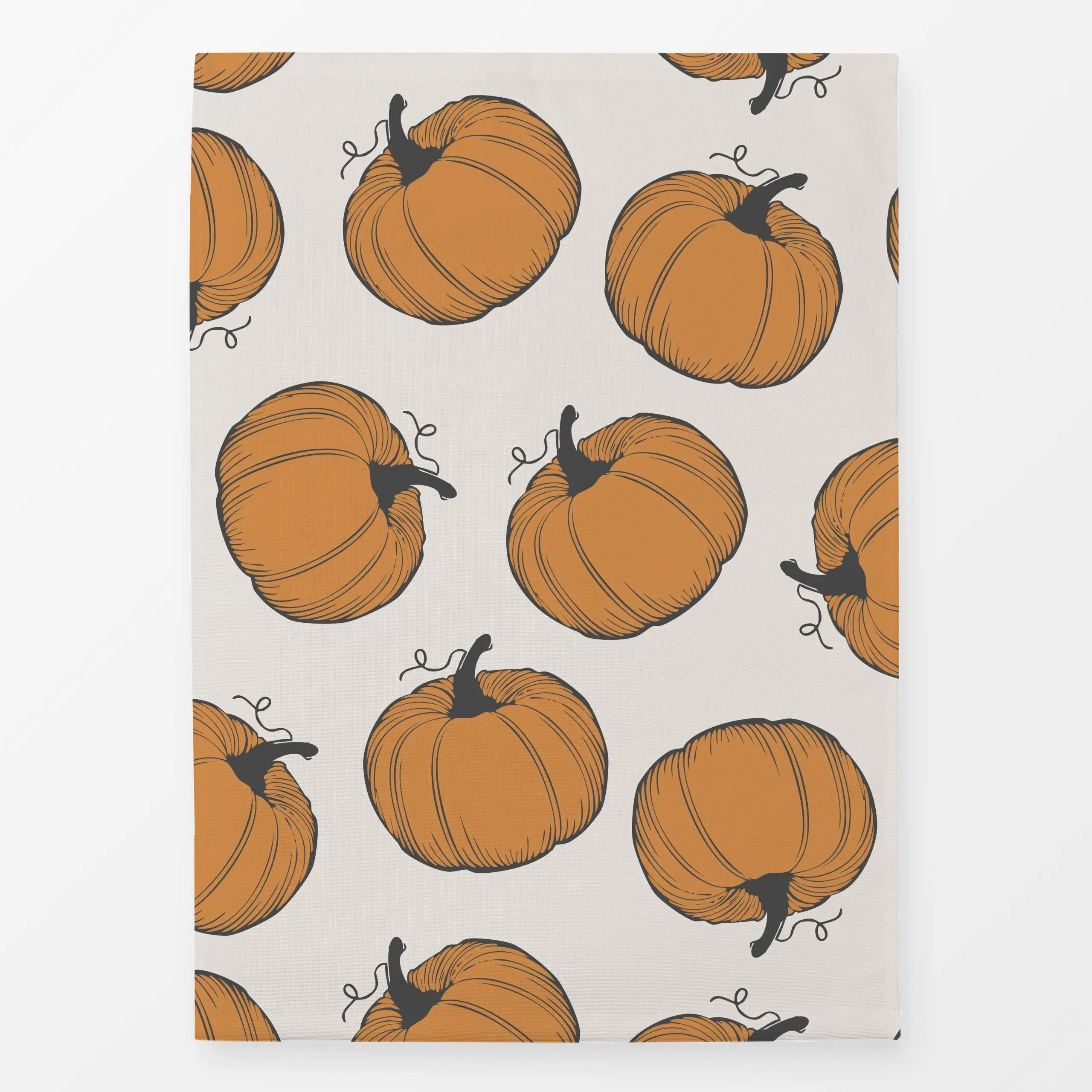 Geschirrtücher Kürbisorange - Herbst, Gemüse - von „Sara Maria"; Frucht, Herbst, herbstlich, Halloween, Pumpkin, Kurbis, her...