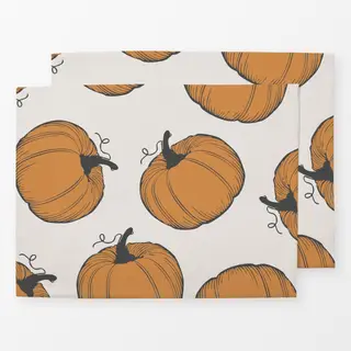 Tischset Kürbisorange