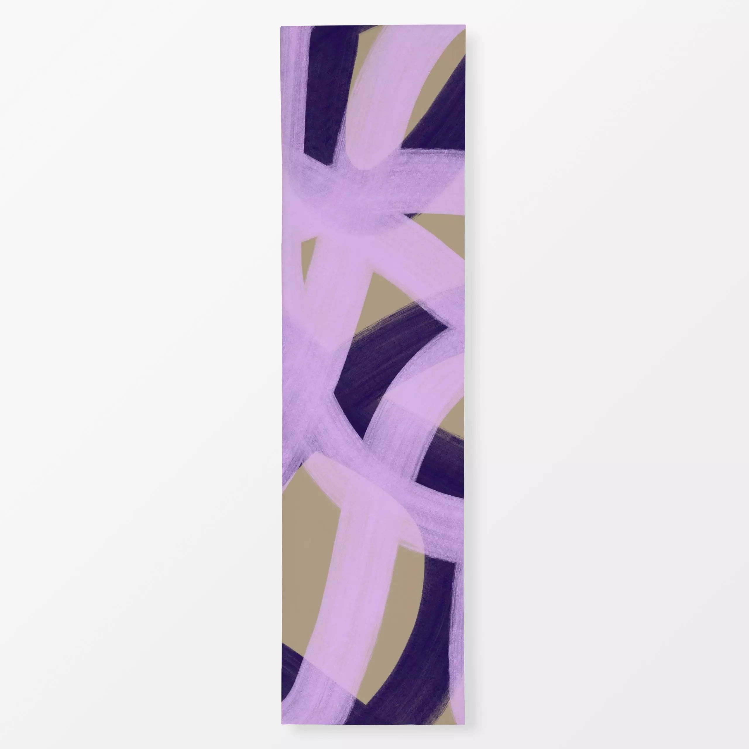 Tischläufer Lines 1 - Symbole & Muster - von „Studio Memb"; minimal, Pinsel, abstrakt, Blaugrau, Pinselstrich, beige, formen...