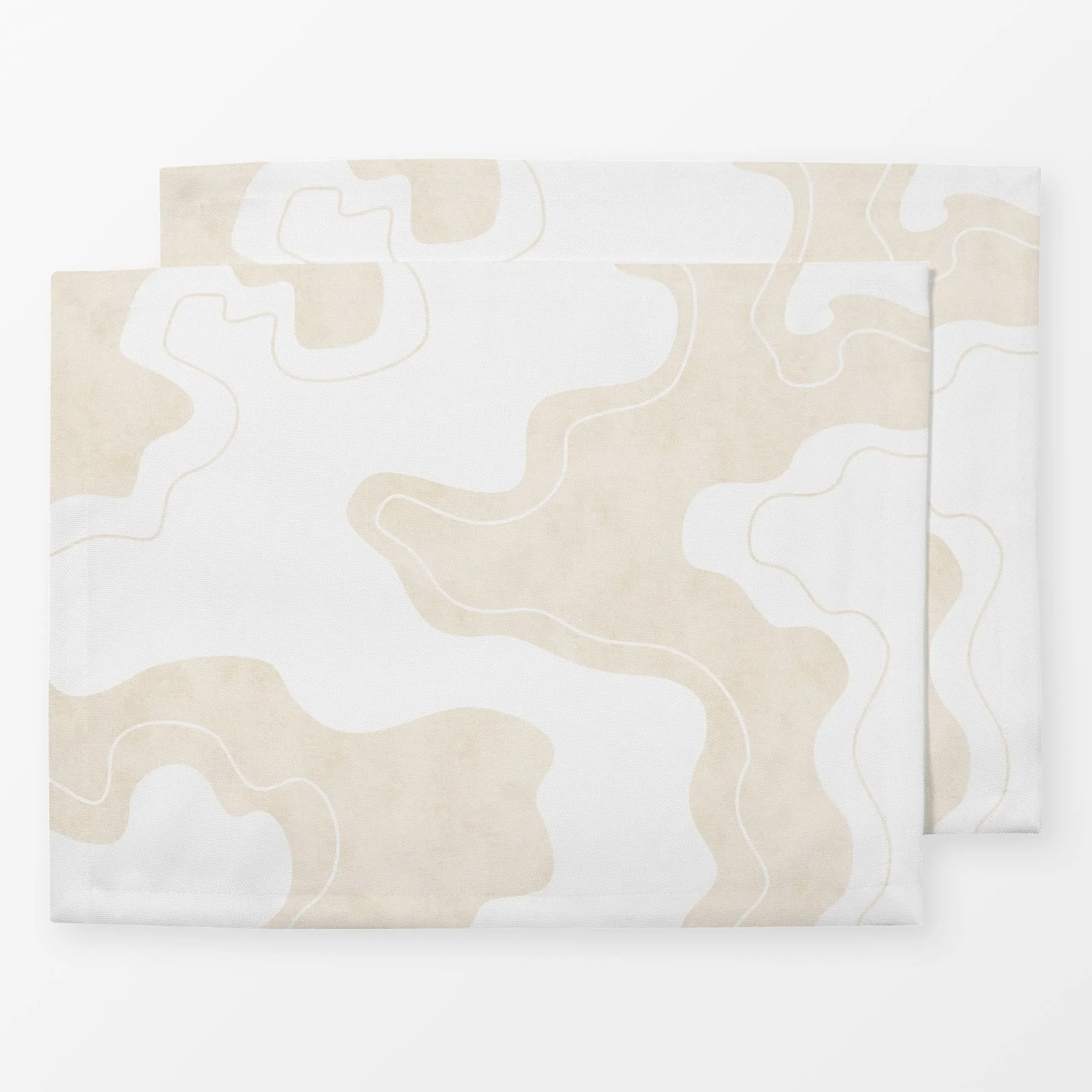 Tischset Water Textures beige, gemustert, Sommer, von Karen Menzenbach