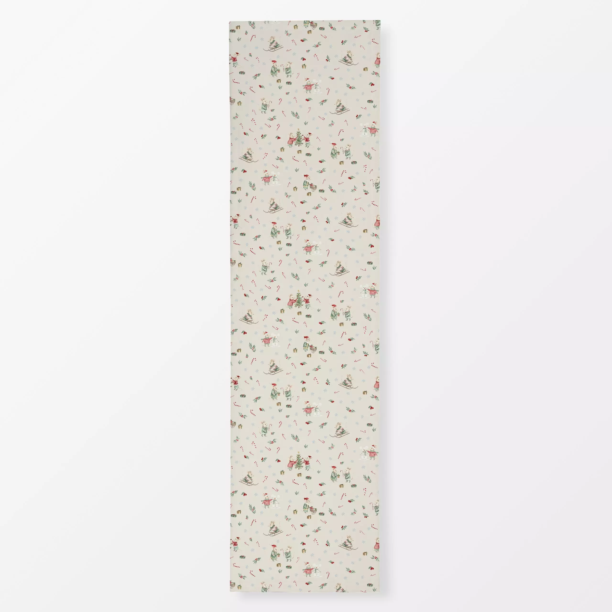 Tischläufer Wichtel Maus Muster - Kinderzimmer & Motive für Kinder, Anlässe - von „Katrin Graff"; Kinderzimmer, Schnee, weih...