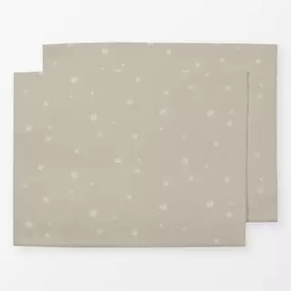 Tischset Papiersterne beige