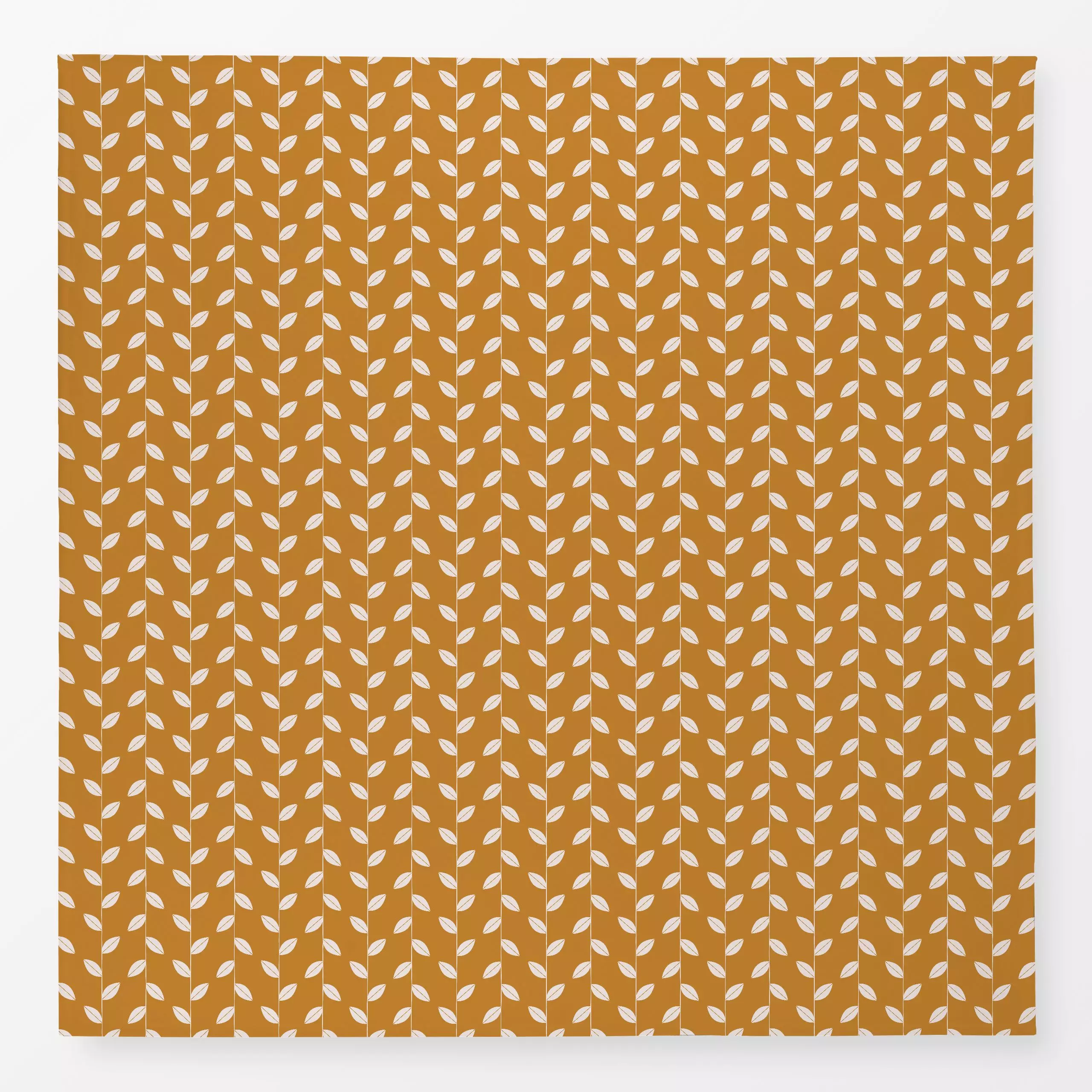 Tischdecke Blätter Beige Gelb - Herbst, Sommer, Symbole & Muster - von „Kathrin Woo"; minimal, kleingemustert, modern, landh...