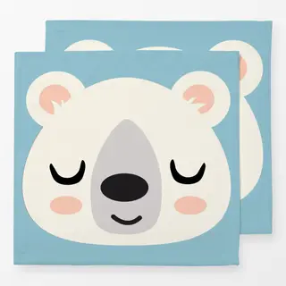 Servietten Eisbär Sleeping Polar Bear