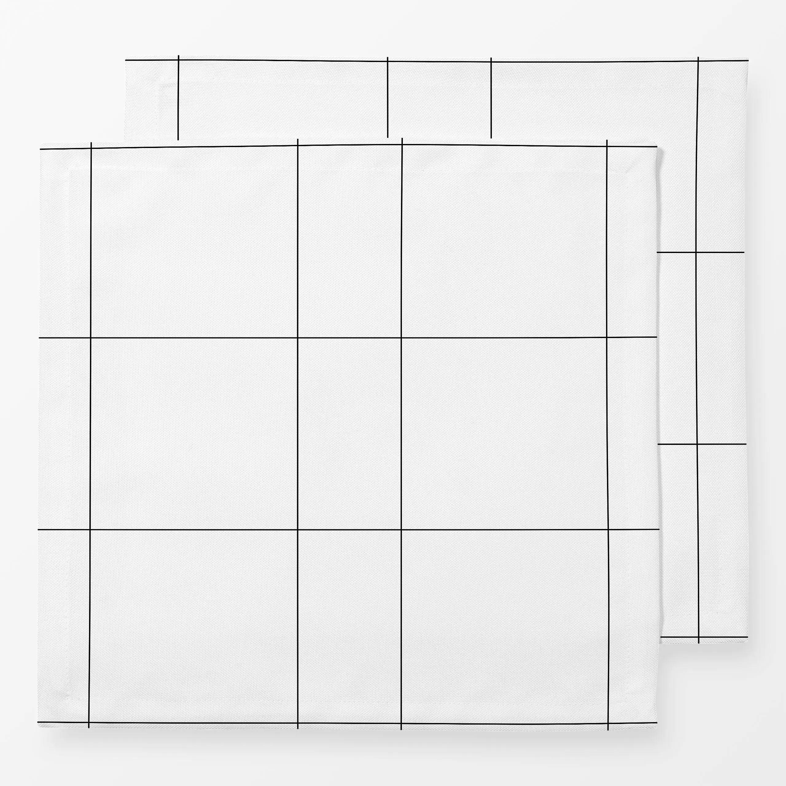 Servietten Check Classic Metro - Symbole & Muster - von „Studio ROSAGRAU"; minimal, linie, Linien, Streifen, skandinavisch, ...