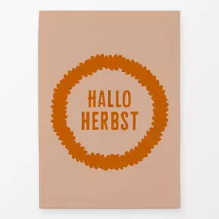 Geschirrtücher Hallo Herbst Kranz Orange