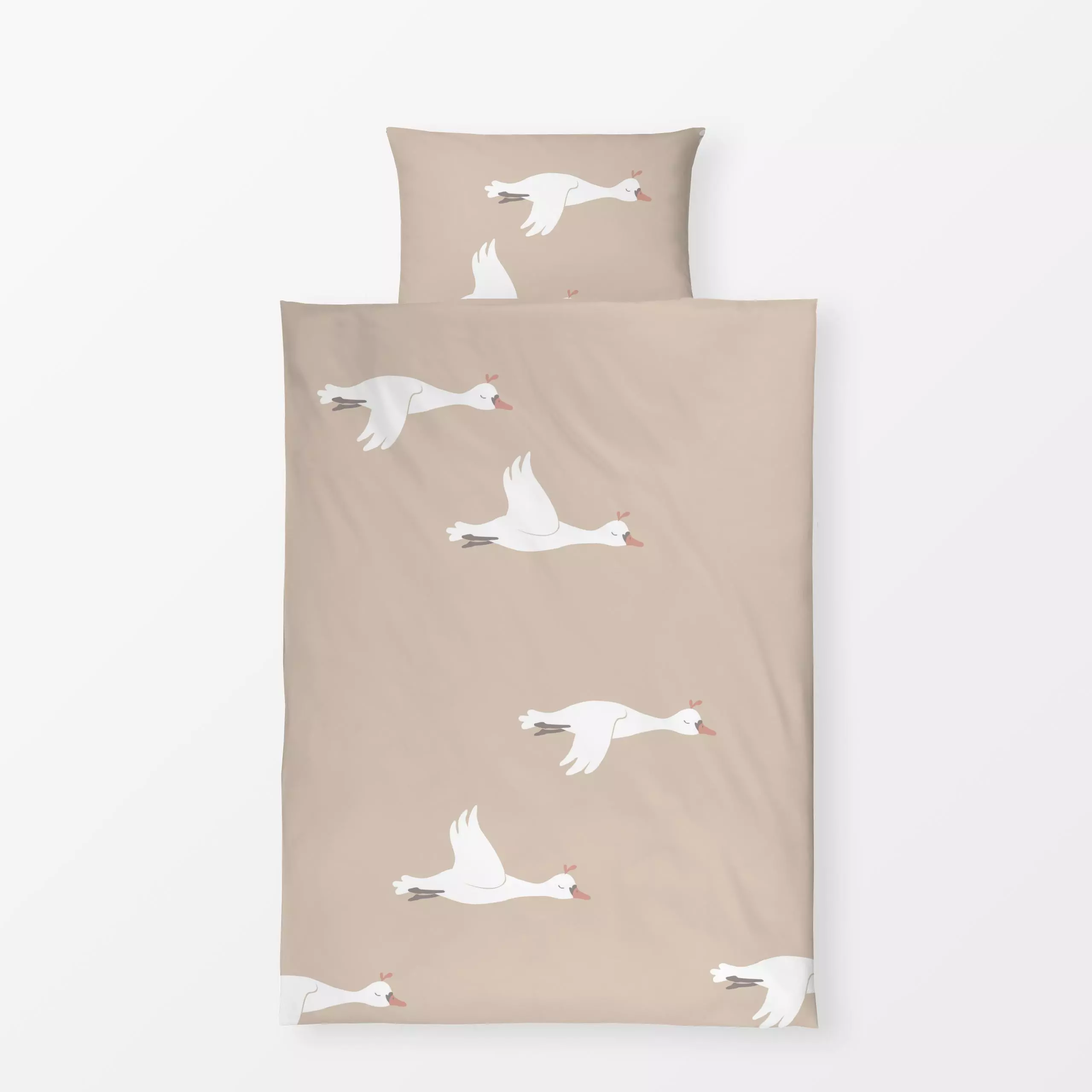 Bettwäsche Schwäne 2 - Kinderzimmer & Motive für Kinder, Natur & Landschaft, Tiere - von „Andrea Liesert"; Natur, Vogel, Sch...
