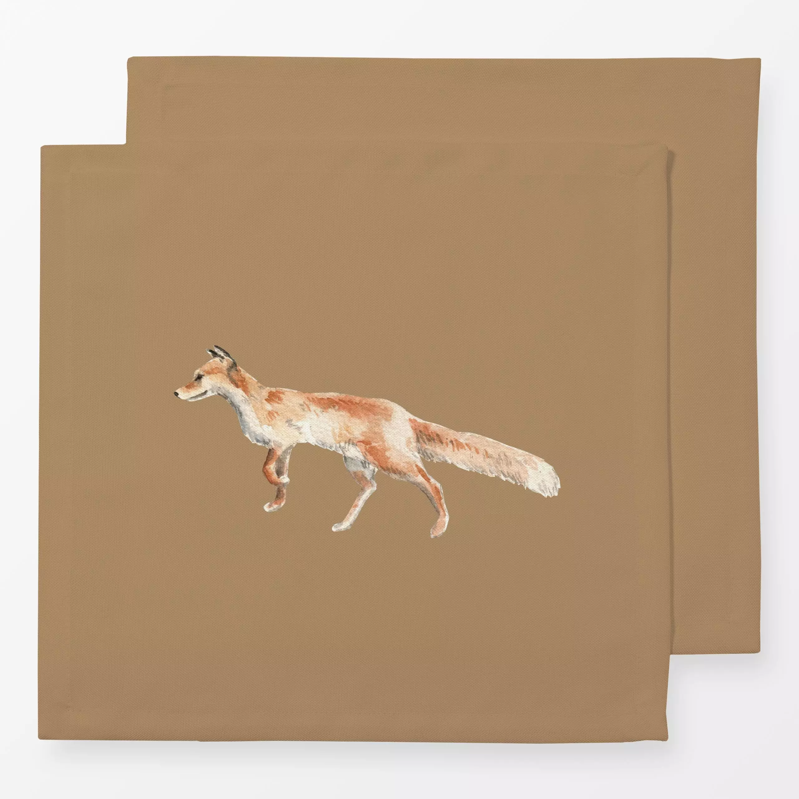 Servietten Fuchs icedcoffee - Herbst, Natur & Landschaft, Tiere - von „Katrin Graff"; Wald, Fuchs, landhaus, rost, Waldtiere...