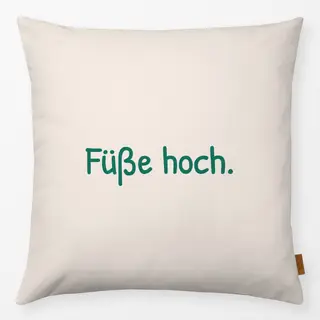 Kissen Füße hoch beige