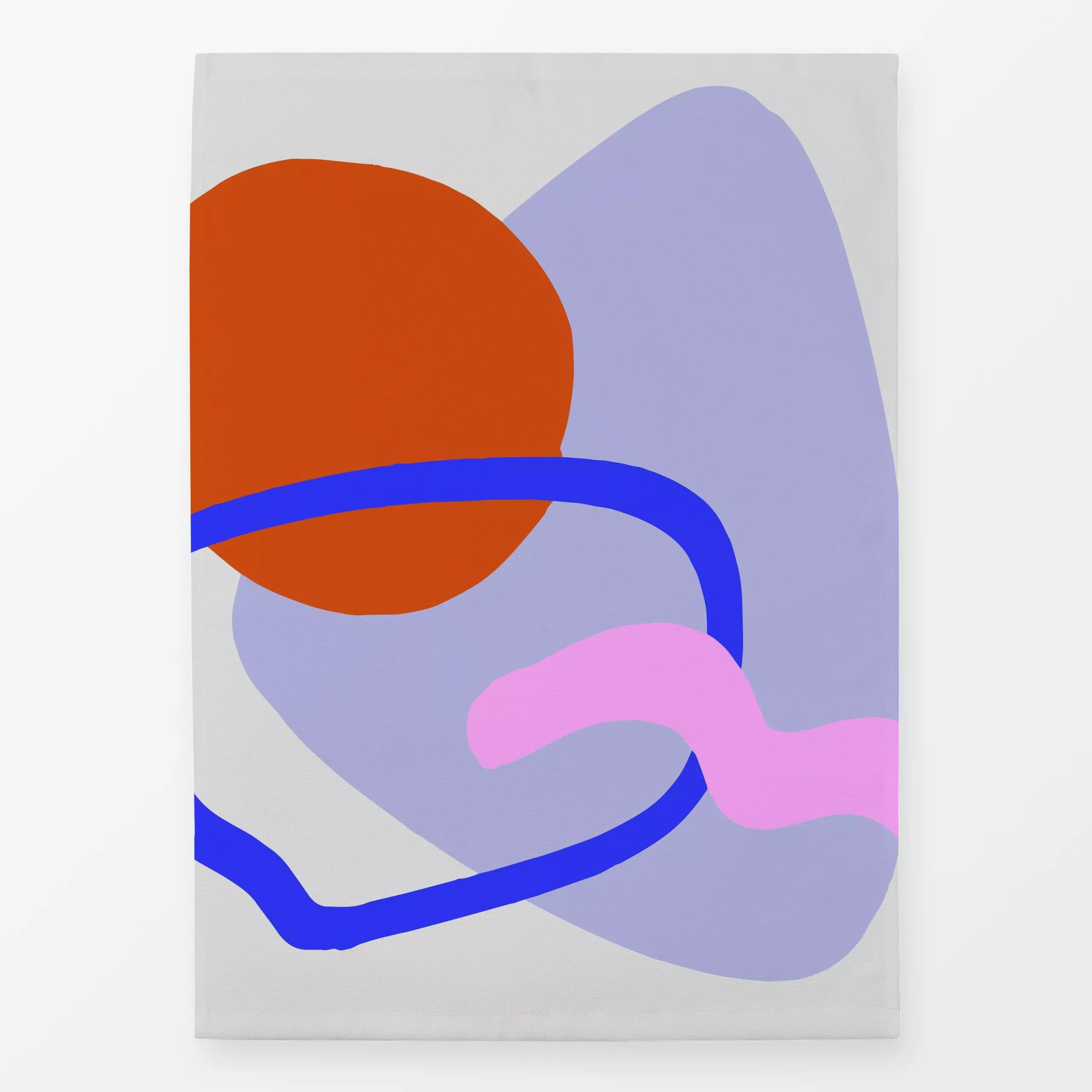 Geschirrtücher Bold Shapes 4X - Symbole & Muster - von „Mareike Böhmer"; linie, abstrakt, formen, bunt, Line, organisch, Form