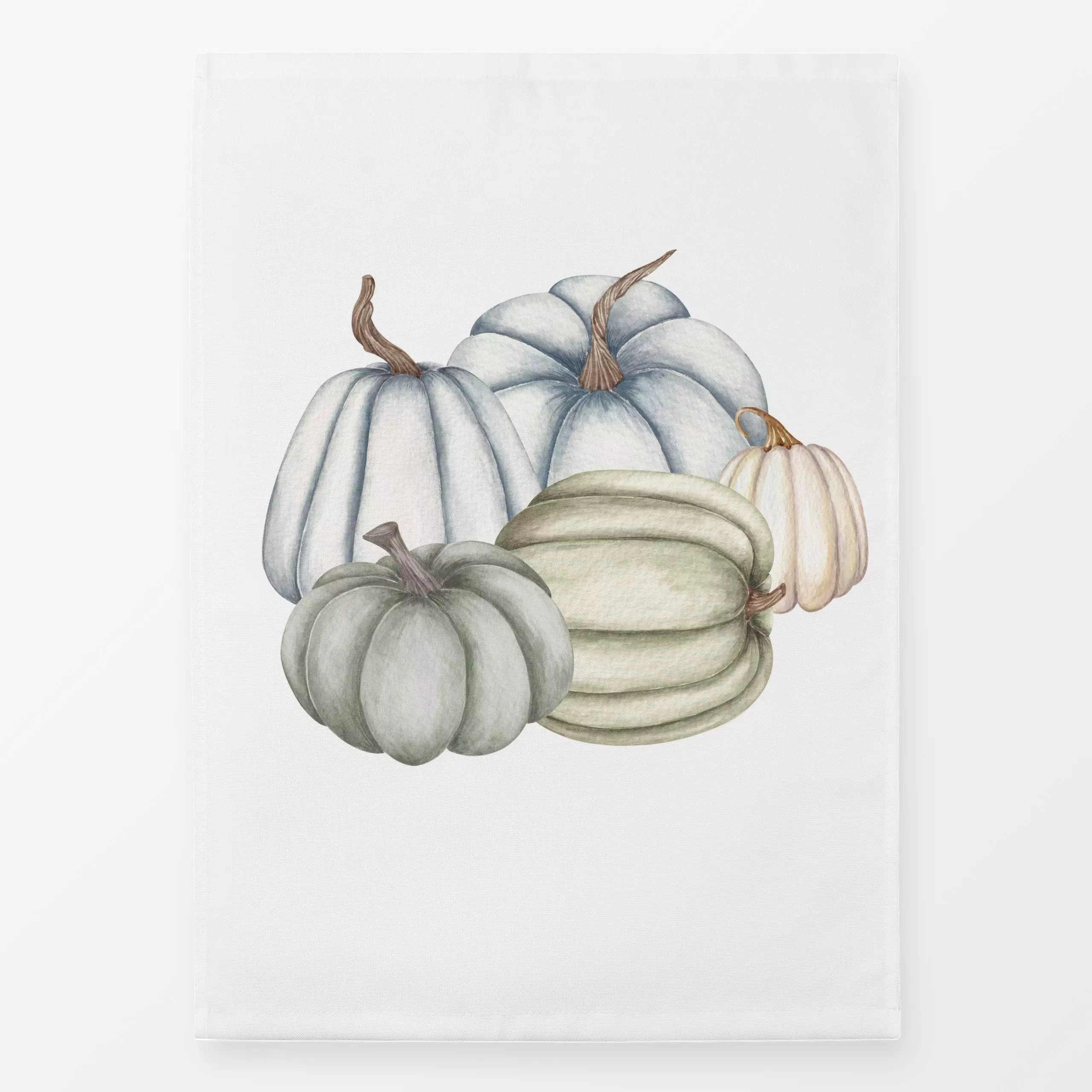 Geschirrtücher Pumpkin Family - Herbst, Anlässe, Gemüse - von „Monika Strigel"; Herbst, shabby, landhaus, Farmhouse, mint, M...