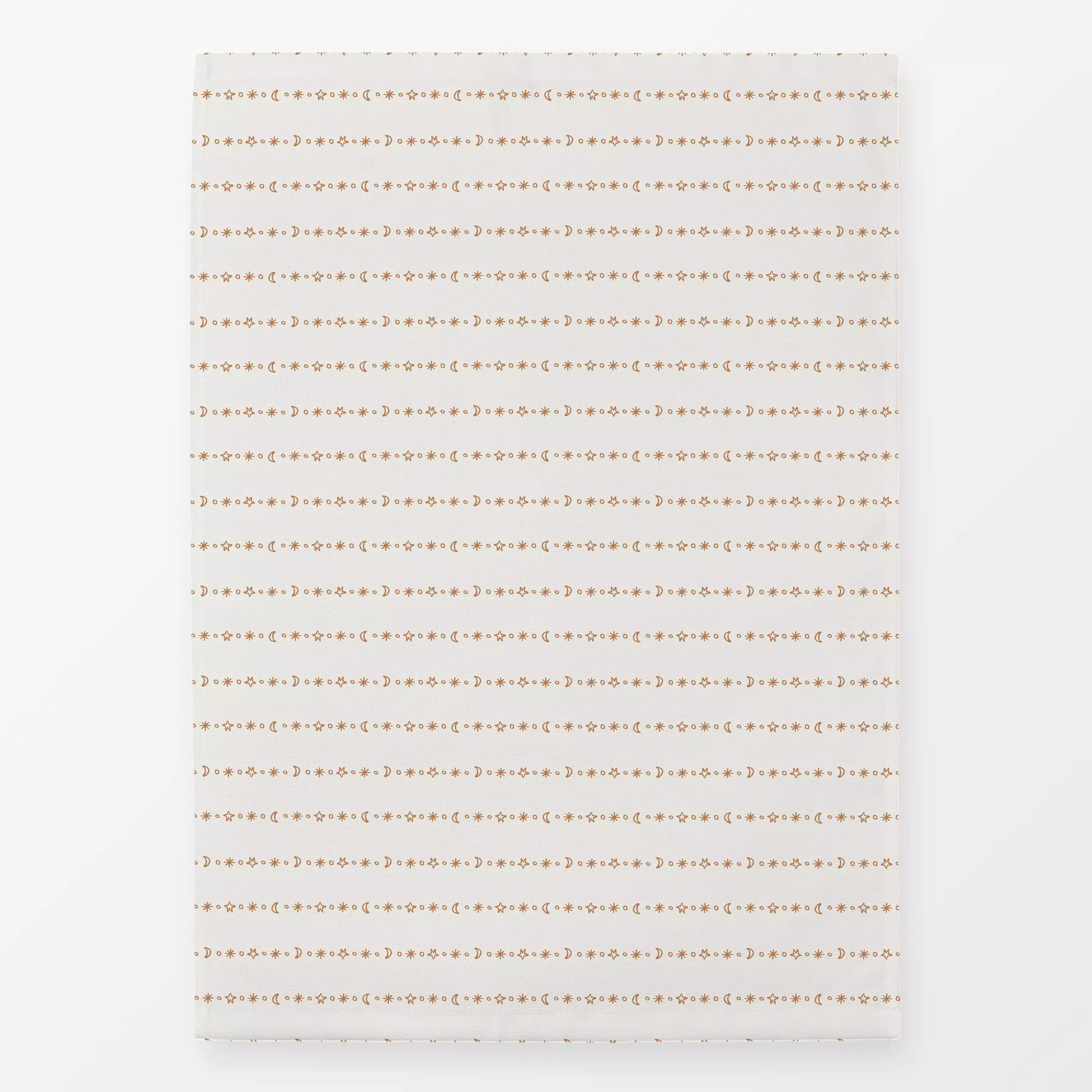 Geschirrtücher Streifen beige mandelbraun - Weihnachten, Winter, Symbole & Muster - von „Kathrin Woo"; Streifen, Sterne, Mon...