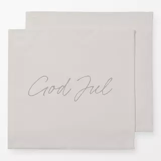 Servietten Beige God Jul