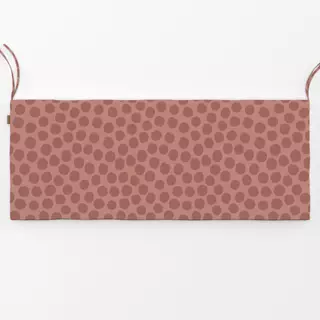 Bankauflage Polka Dots 4 Terracotta Punkte