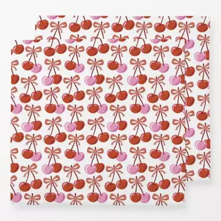 Servietten Valentine cherries with bows