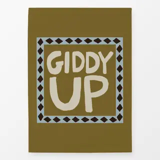 Geschirrtücher Giddy Up Typography