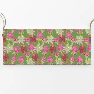 Bankauflage Frühlingsblüten Grün